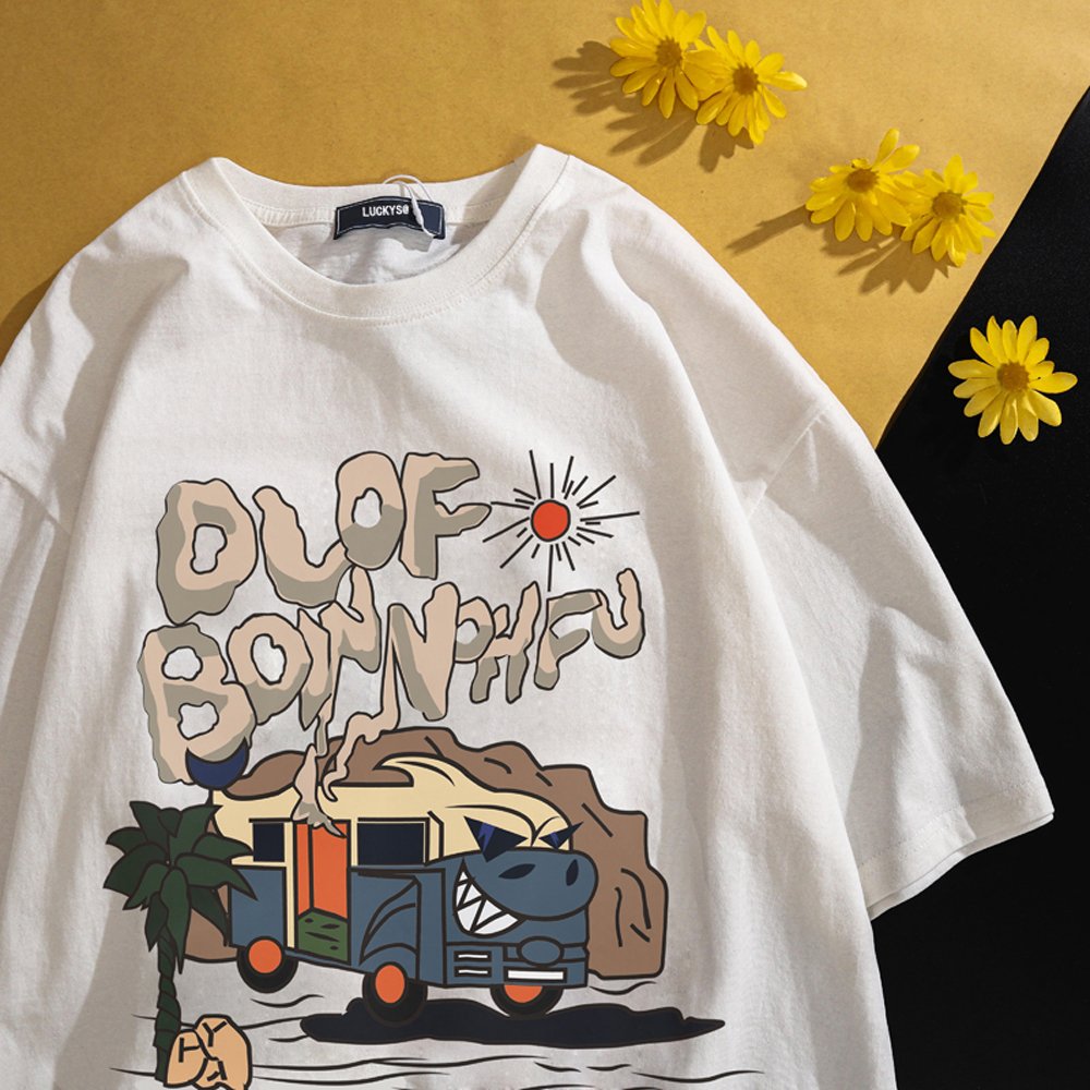 Custom street wear oversize short sleeve crew neck plain men's 100% cotton screen printing logo men's t-shirts