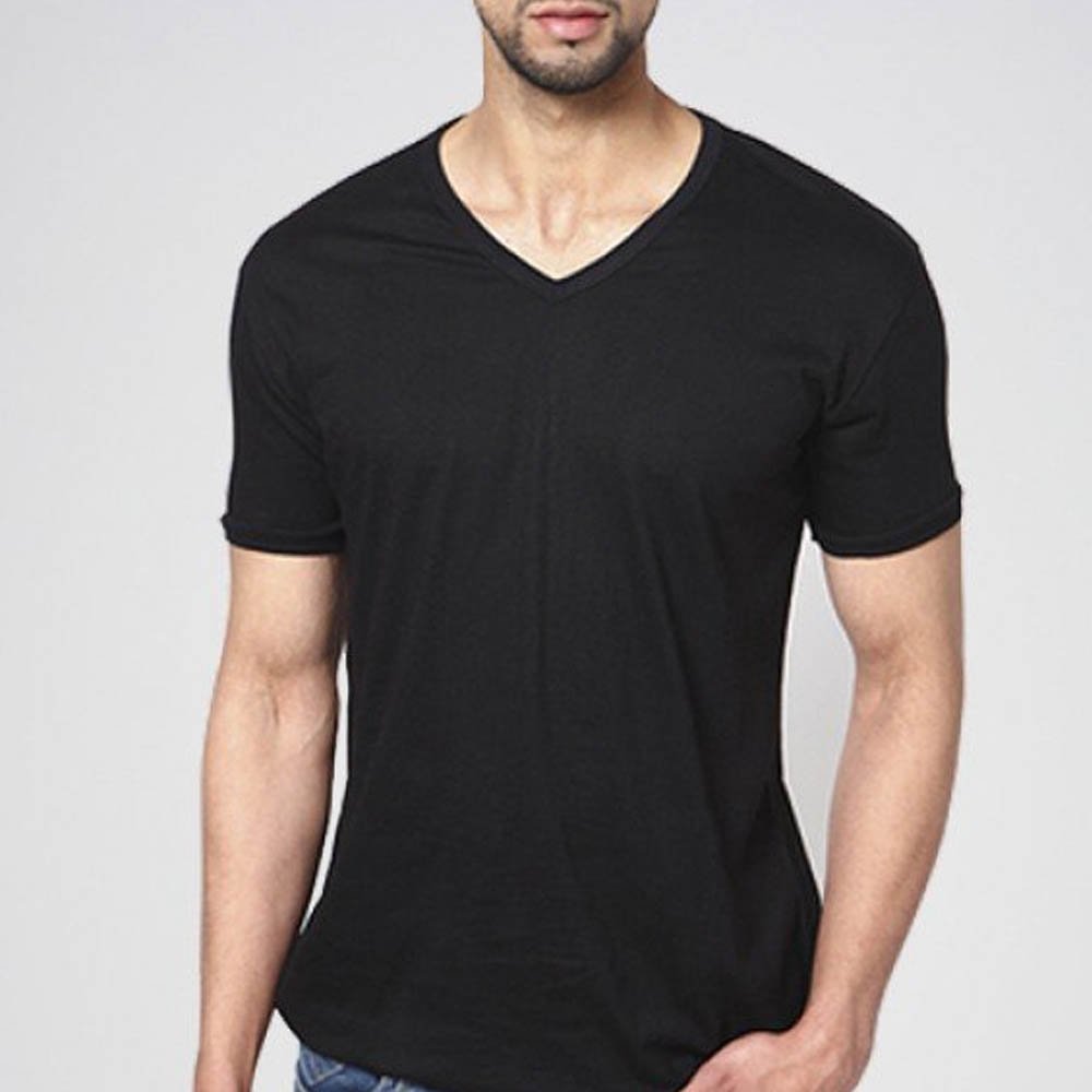 Next Level Apparel Men's Premium Cotton Blend V-Neck T Shirt Dark Heather Grey T Shirts crew neck fitness