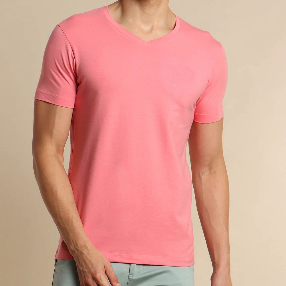 Next Level Apparel Men's Premium Cotton Blend V-Neck T Shirt Dark Heather Grey T Shirts crew neck fitness
