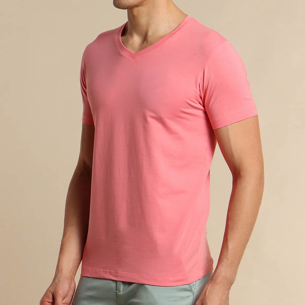 Next Level Apparel Men's Premium Cotton Blend V-Neck T Shirt Dark Heather Grey T Shirts crew neck fitness