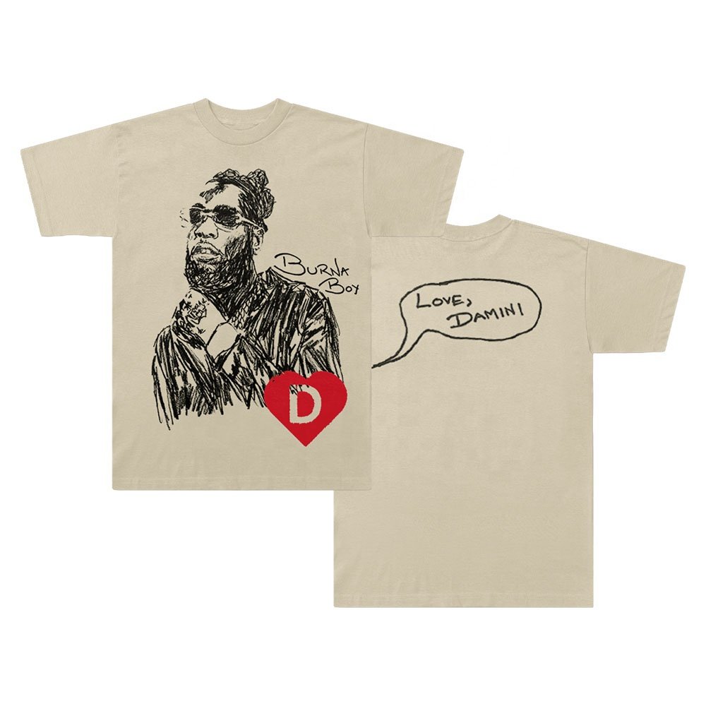 High Quality Jersey T Shirt for Men Burna Boy Plus Size round Neck Tee Casual Wear with Custom Logo Short Sleeve for Summer