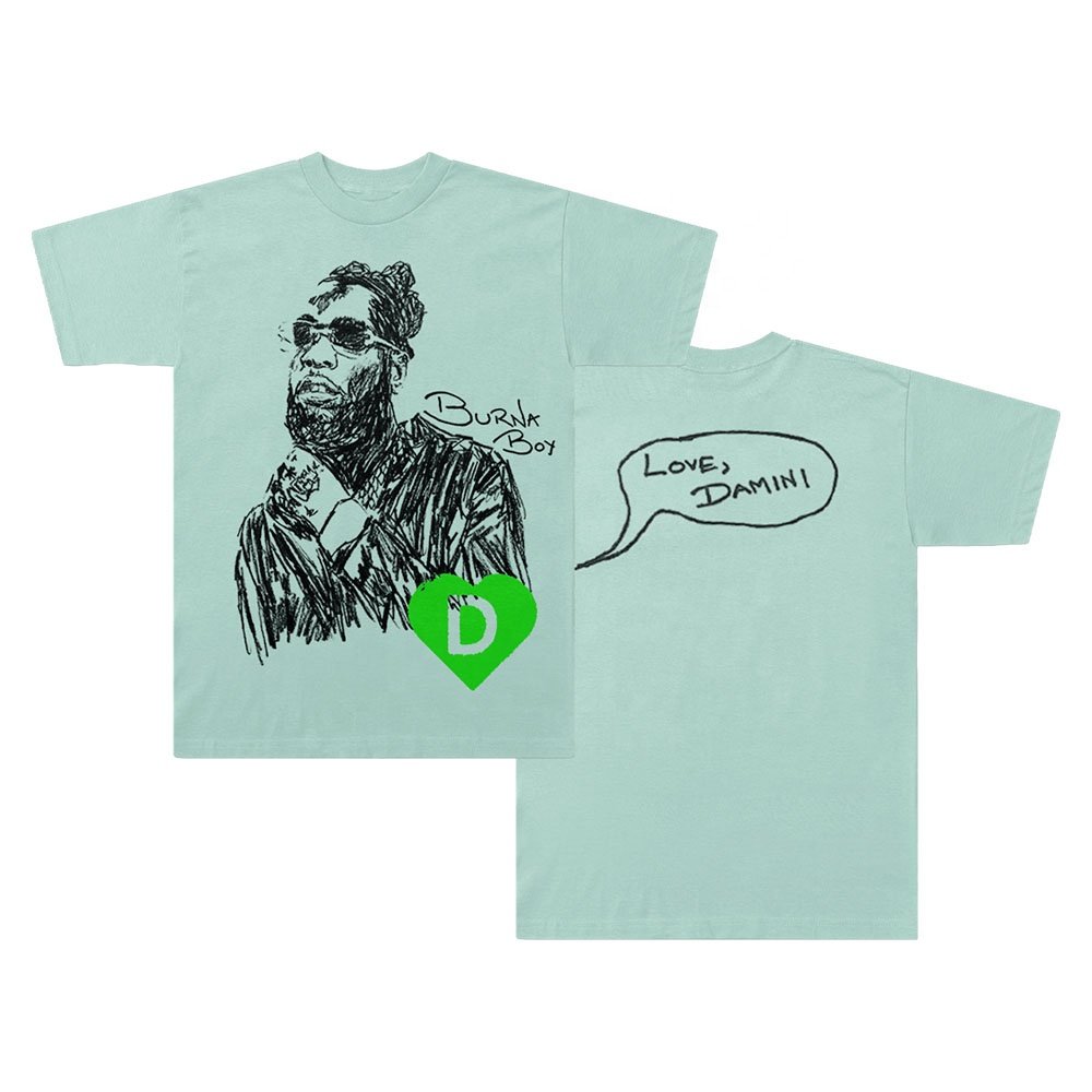High Quality Jersey T Shirt for Men Burna Boy Plus Size round Neck Tee Casual Wear with Custom Logo Short Sleeve for Summer