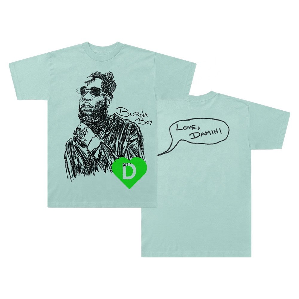 High Quality Jersey T Shirt for Men Burna Boy Plus Size round Neck Tee Casual Wear with Custom Logo Short Sleeve for Summer