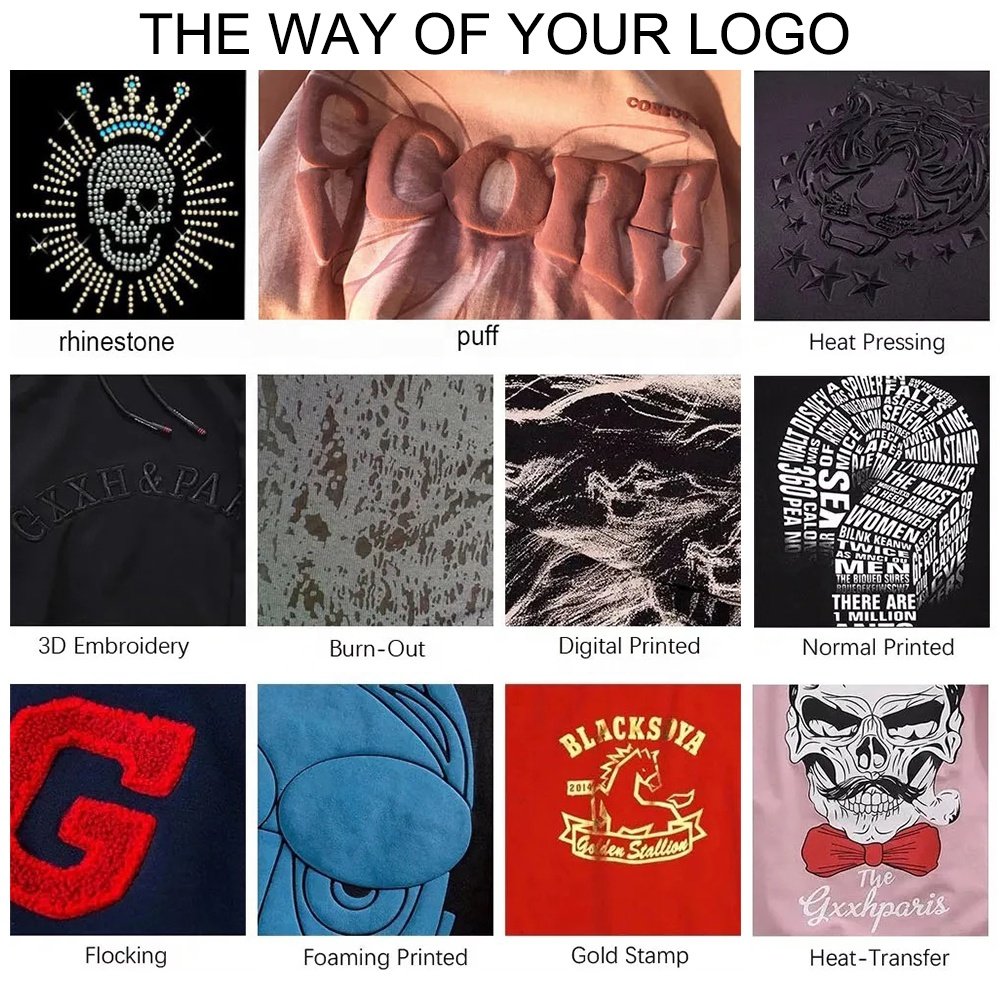 Premium Cotton Standard USA Size Oversized Tshirt Plus Size Heavy Weight Tshirts Custom Logo Printed Customize Men's T-shirts