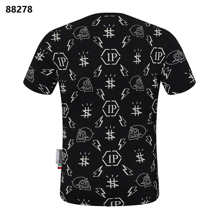 Summer cotton comfort with breathable cotton slim-fit Skull Hot Diamond Style top PLEIN Men's T-shirt