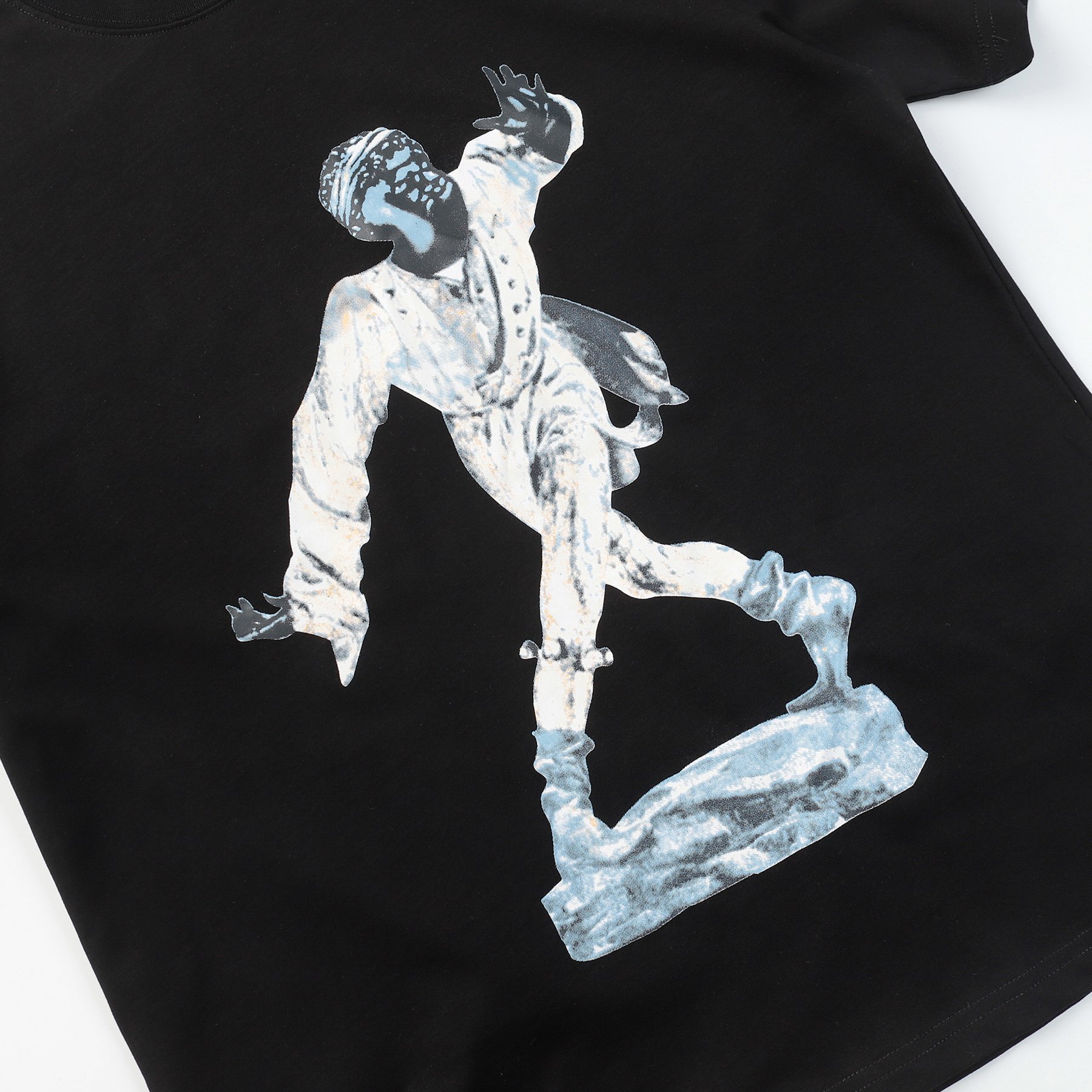 2024 New high quality denim tea x Offset men's t shirt man's clothing dancers undershirts heavyweight streetwear custom t-shirt