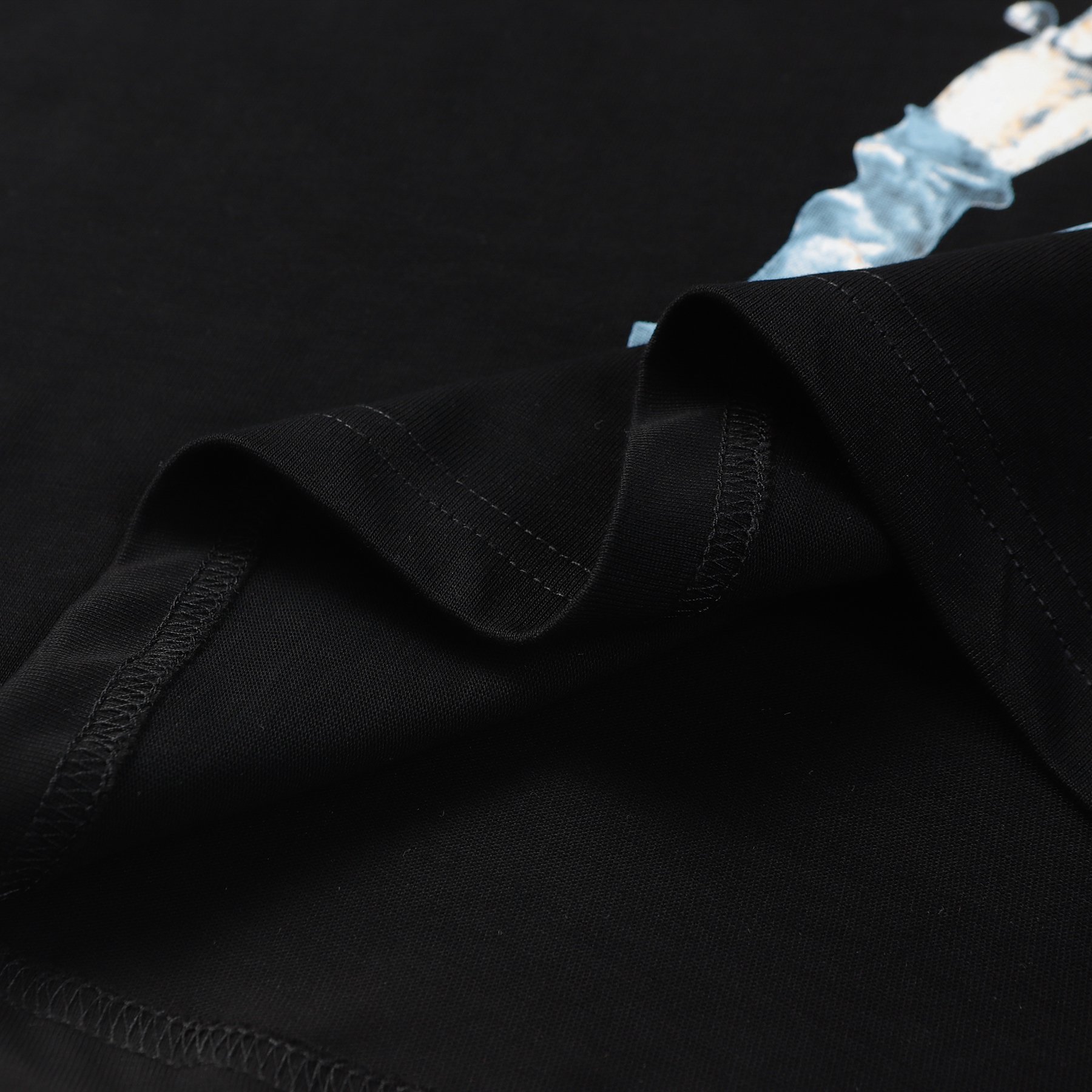2024 New high quality denim tea x Offset men's t shirt man's clothing dancers undershirts heavyweight streetwear custom t-shirt