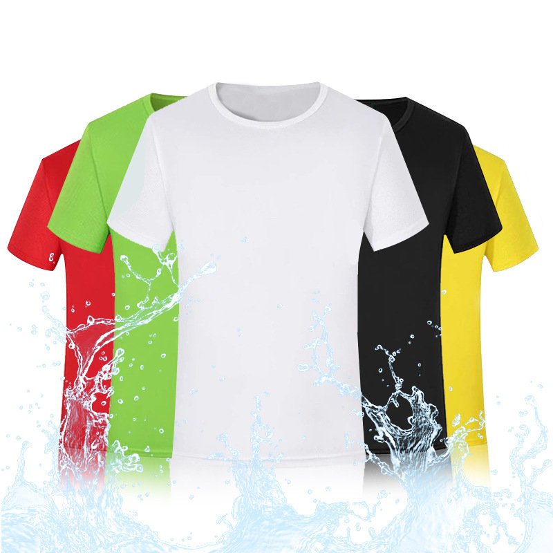 Plain T Shirt Custom Logo Printing Tshirt Sublimation Men's T-shirt for Sports Cheap Blank 100% Polyester Quick Dry-Fit T-shirts