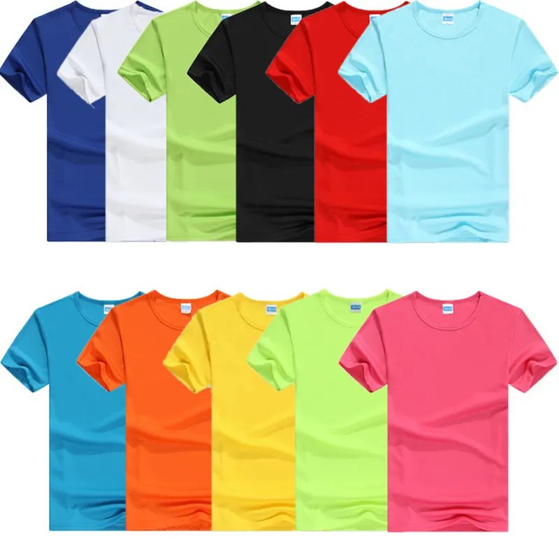 Plain T Shirt Custom Logo Printing Tshirt Sublimation Men's T-shirt for Sports Cheap Blank 100% Polyester Quick Dry-Fit T-shirts