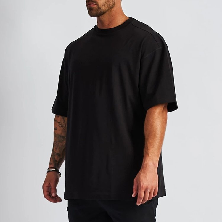 Men's T-Shirt Lightweight 220g Cotton Tee Crewneck T-Shirts For Men High Street Style Summer Wear Custom Color Men Shirts