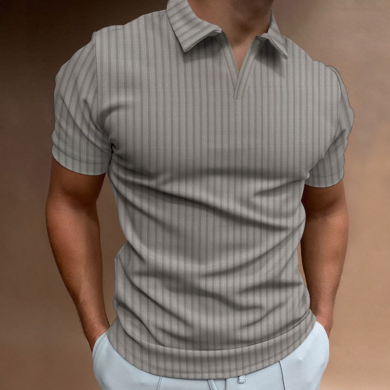 Recommended Lapel Quick Drying Men's T Shirt Large Size Breathable Golf Polo Shirt