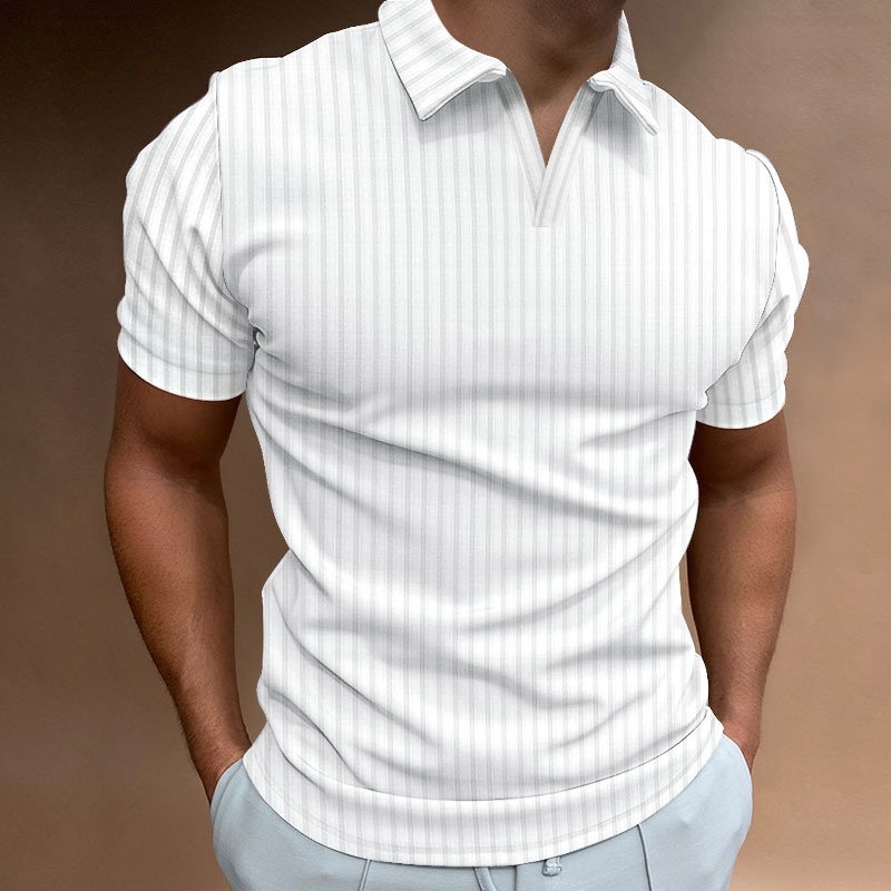 Recommended Lapel Quick Drying Men's T Shirt Large Size Breathable Golf Polo Shirt