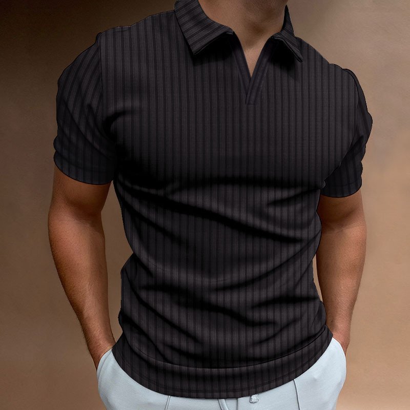 Recommended Lapel Quick Drying Men's T Shirt Large Size Breathable Golf Polo Shirt