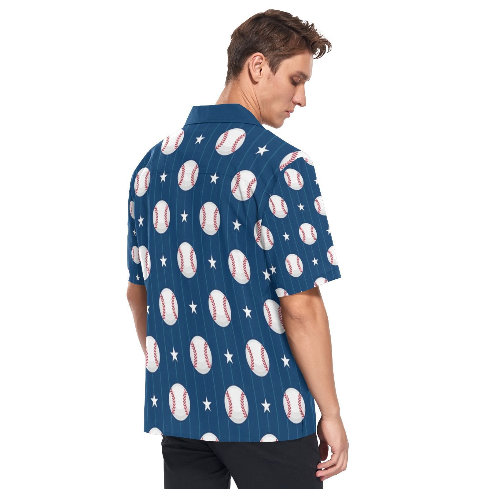 Wholesale Custom Print Oversized T-shirt Casual Tops Short Sleeved Shirts Sports Summer Men's Hawaiian Shirt