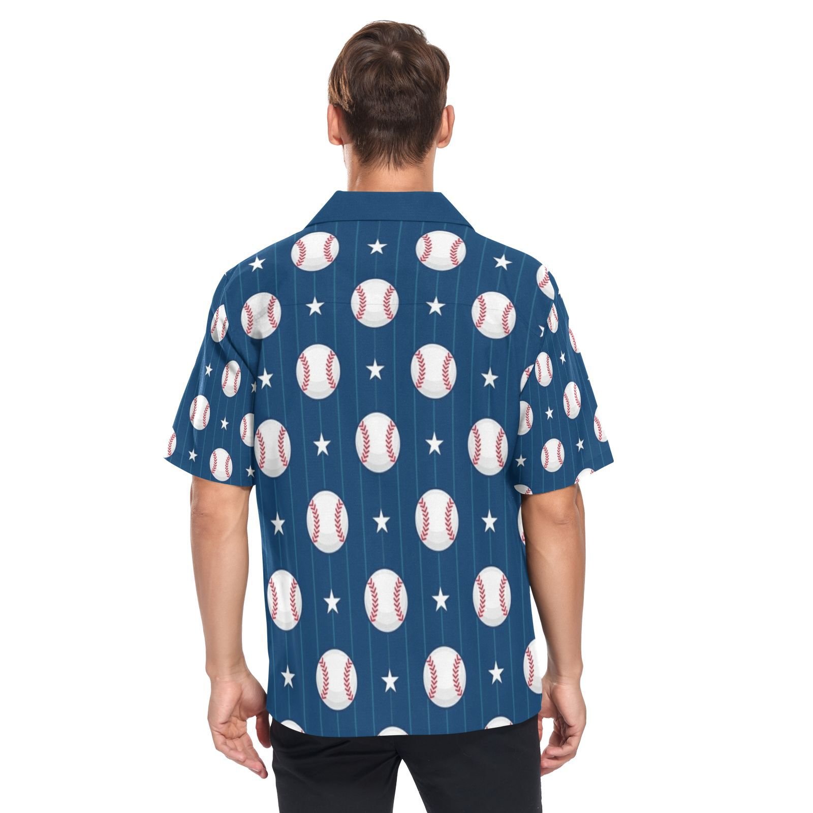 Wholesale Custom Print Oversized T-shirt Casual Tops Short Sleeved Shirts Sports Summer Men's Hawaiian Shirt