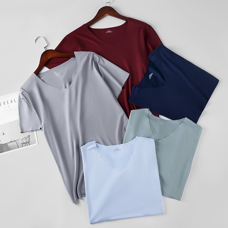 Manufacturers Thin Cartoon Ice Silk Sleeves Soft And Comfortable Large Size Sports Men's T-Shirts