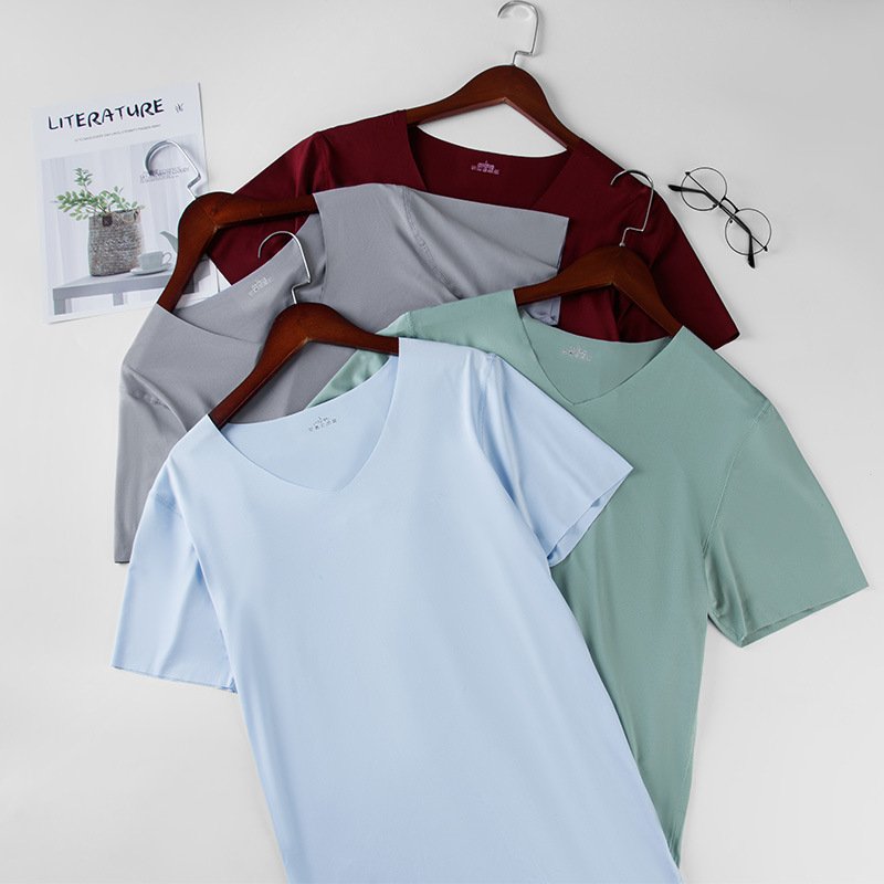 Manufacturers Thin Cartoon Ice Silk Sleeves Soft And Comfortable Large Size Sports Men's T-Shirts