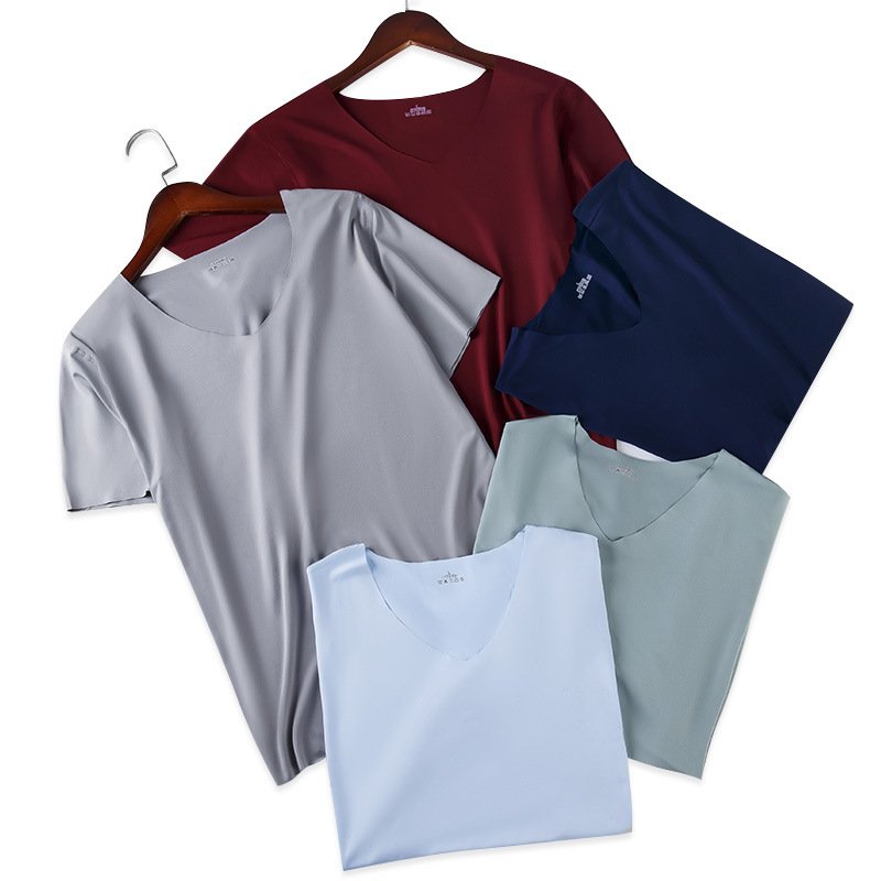 Manufacturers Thin Cartoon Ice Silk Sleeves Soft And Comfortable Large Size Sports Men's T-Shirts