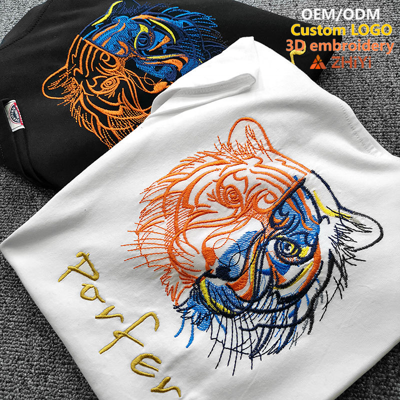 clothing manufacturers one pieces custom LOGO100%cotton wholesale men's t-shirts embroidery tshirt oversized cotton plain shirts