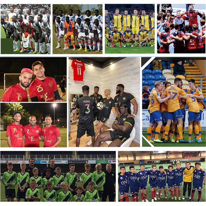 LUSON Football Team Soccer Wear For Men Sportswear OEM Server Design Soccer Uniform Custom Soccer Jersey