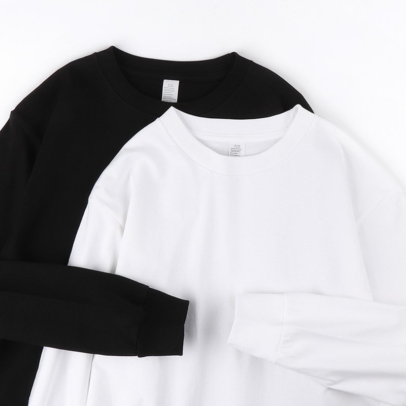 LMT2003 Custom Print Embroidered Logo Graphic 25 Colors 250 Gsm 100% Cotton Long Sleeve T Shirt Men's T-Shirts