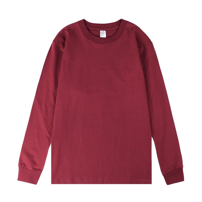 LMT2003 Custom Print Embroidered Logo Graphic 25 Colors 250 Gsm 100% Cotton Long Sleeve T Shirt Men's T-Shirts