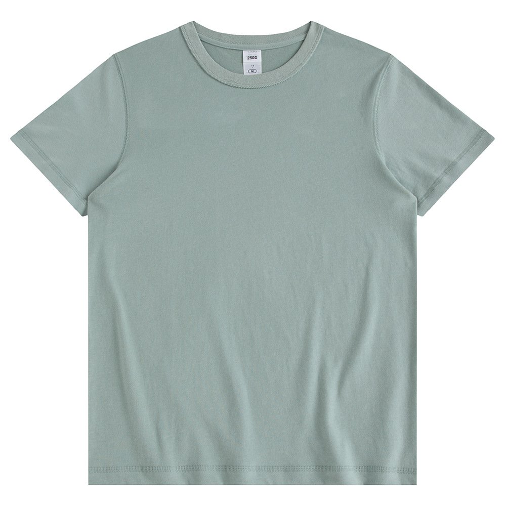 MT2271 High Quality Low OEM MOQ Custom Cool Tone 250g 100% Cotton T Shirt Plus Size Men's T-Shirts