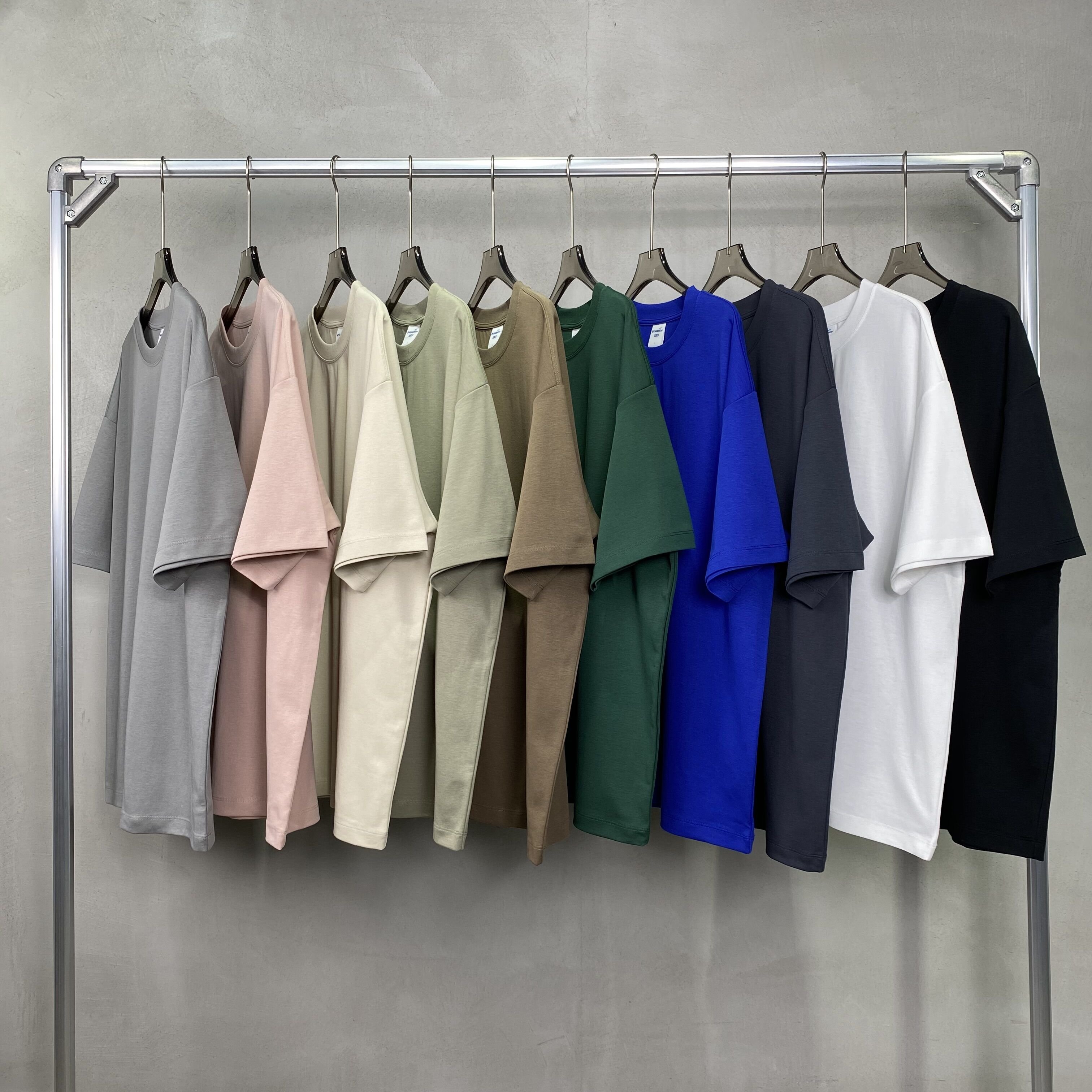 High Quality Luxury 230gsm 85% Cotton 15% Nylon Oversized Quick Drying Plain Blank White Men'S T-Shirt For Unisex