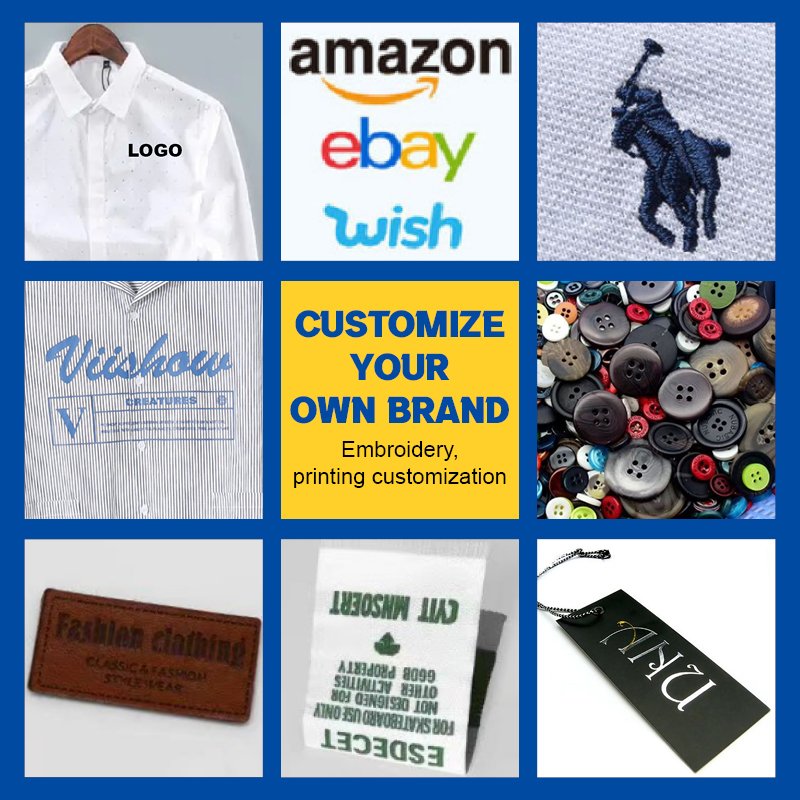 Wholesale Custom Logo Button High Quality classic style Cotton fabric solid Slim Fit Short Sleeve casual men's white shirt