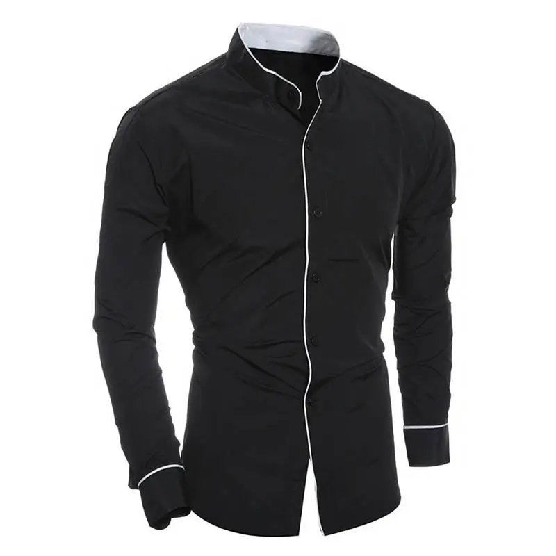 Top Sale Guaranteed Quality Solid Factory Direct Sale 100 % Cotton Long Sleeve Men Dress Formal Shirts Luxury