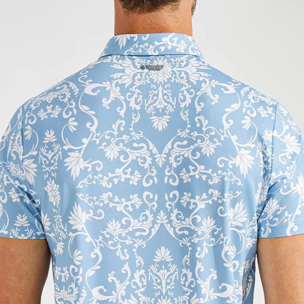 Men's Fit Wear Fully Printed Golf Polo Shirts with Breathable Golf T-Shirts with the Best Material