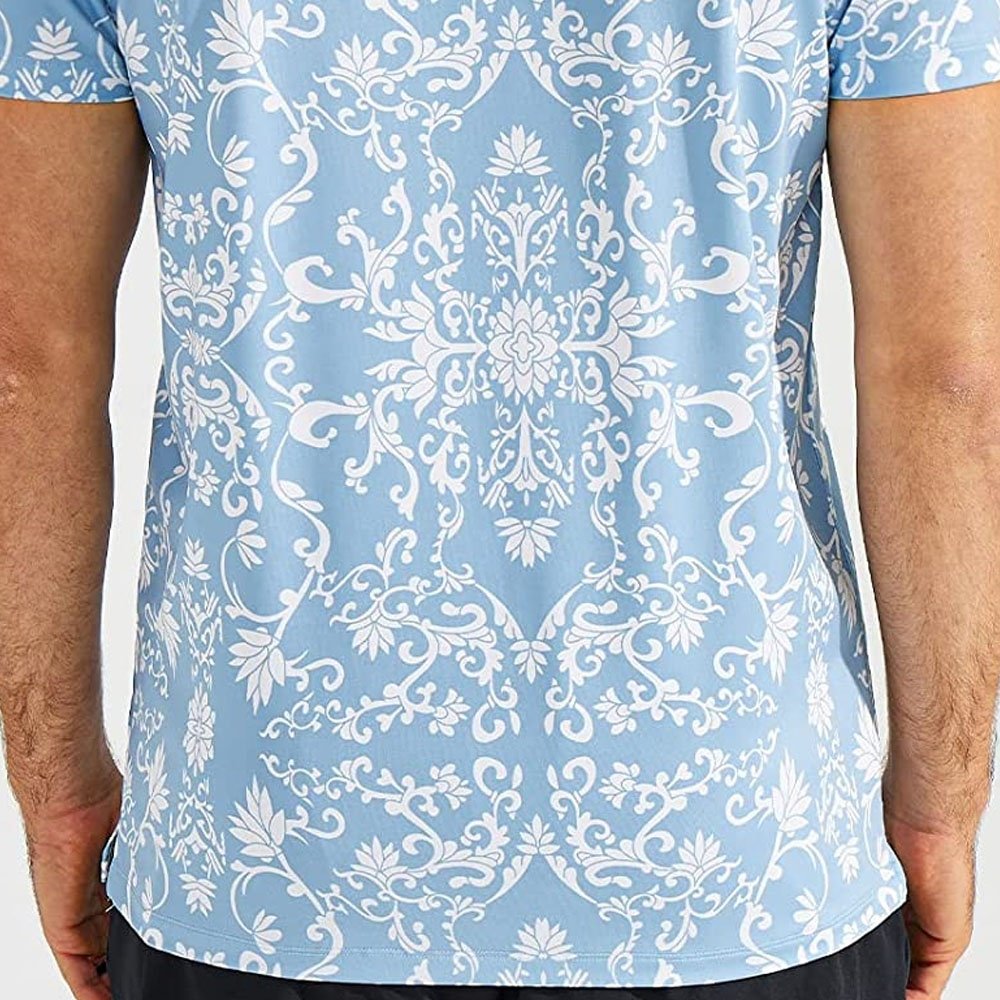 Men's Fit Wear Fully Printed Golf Polo Shirts with Breathable Golf T-Shirts with the Best Material