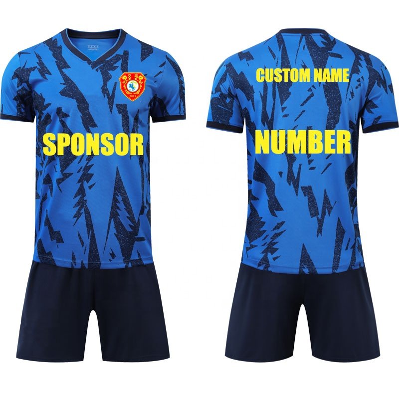 Custom Popular Cheap Price Club Men's T-shirt Football Jersey Soccer Suit Set 2023 2024