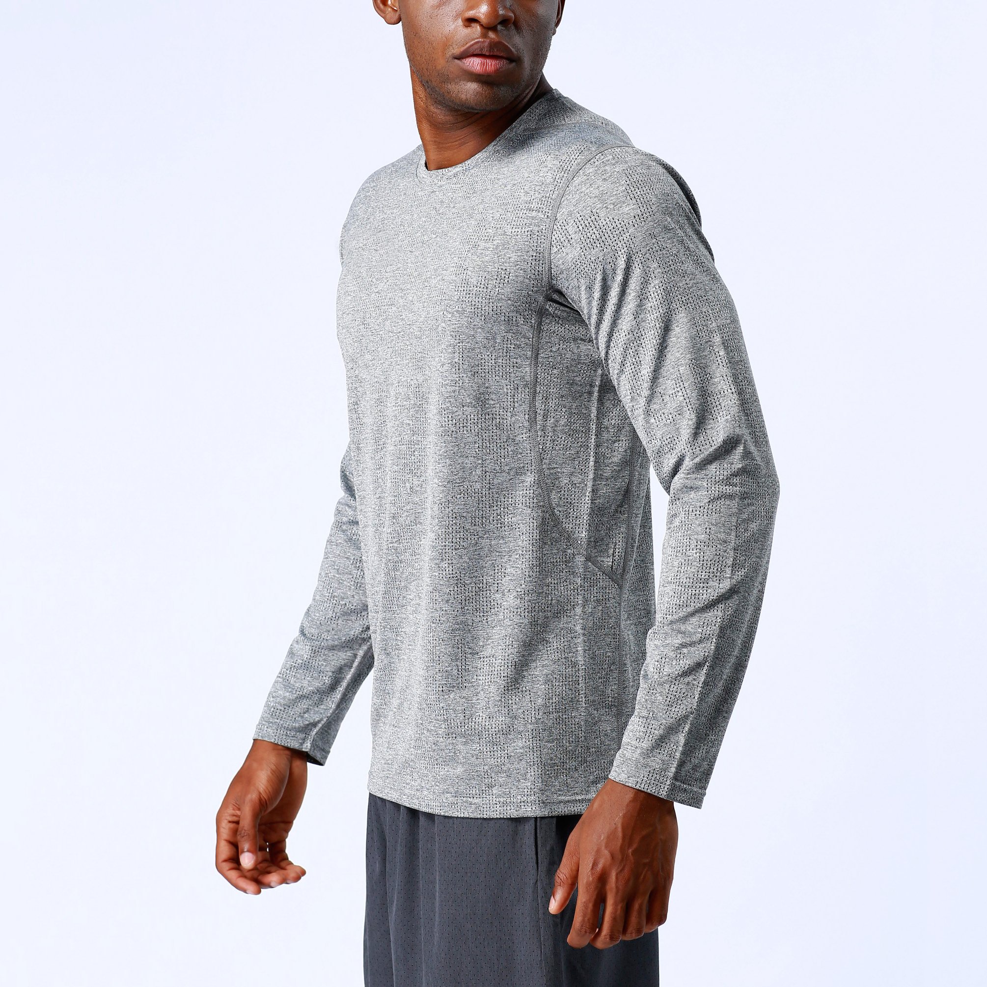 Custom Sublimated Wholesale Joggers Running Sports Training Wear Long Sleeve Polyester Blank Plain Men's t-Shirts