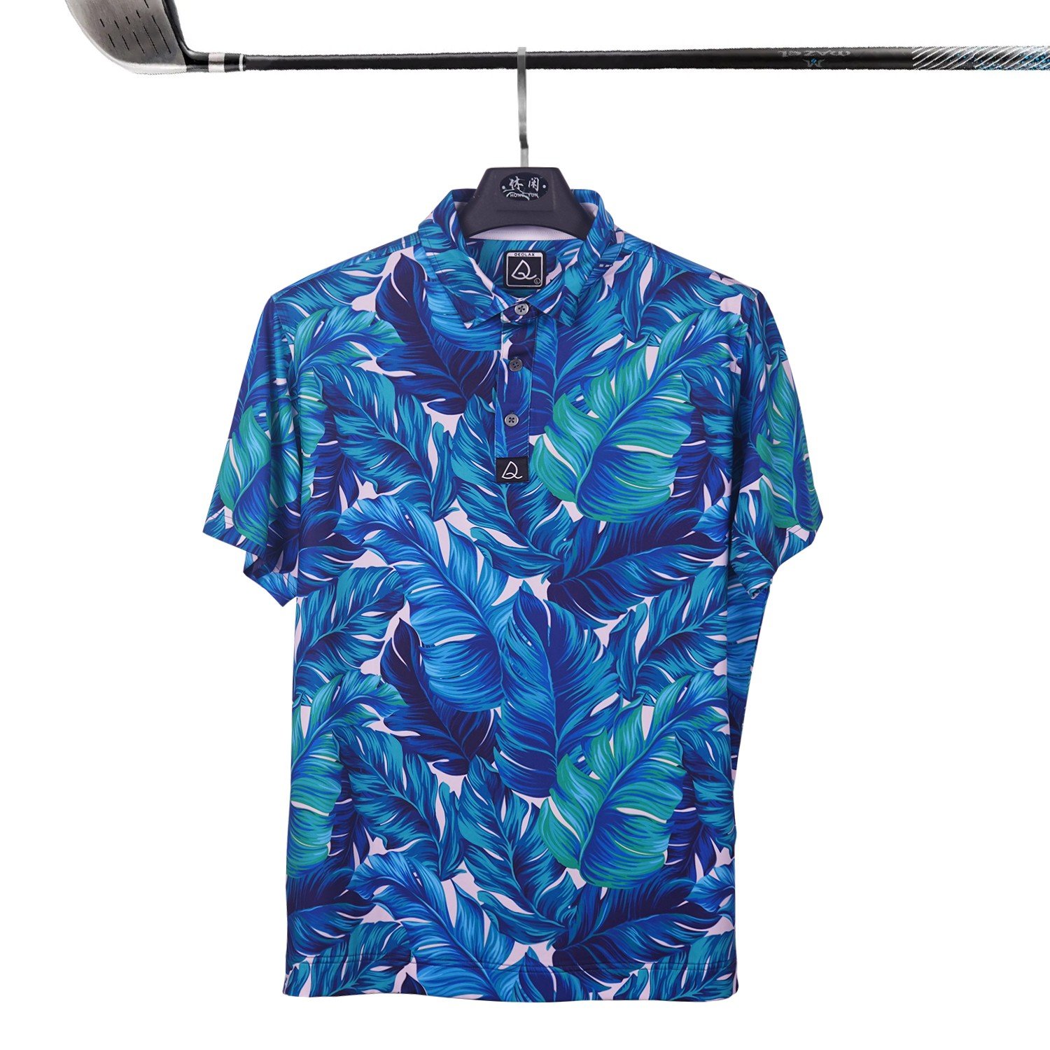 Supplier custom digital printed polo shirt moisture absorption short sleeve men's vintage printed sports shirt golf t-shirt