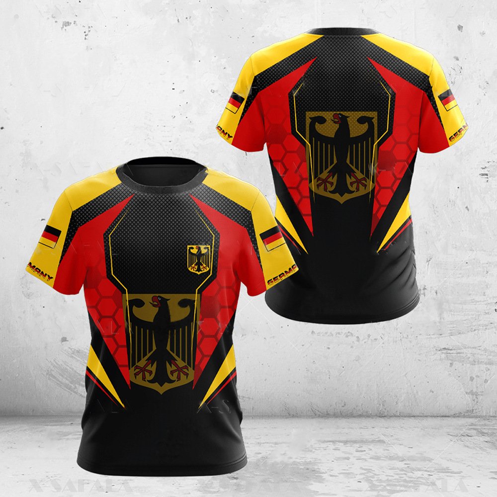 2022 summer new men's T-shirt loose high street fashion casual sports popular T-shirt men's tops short-sleeved shorts