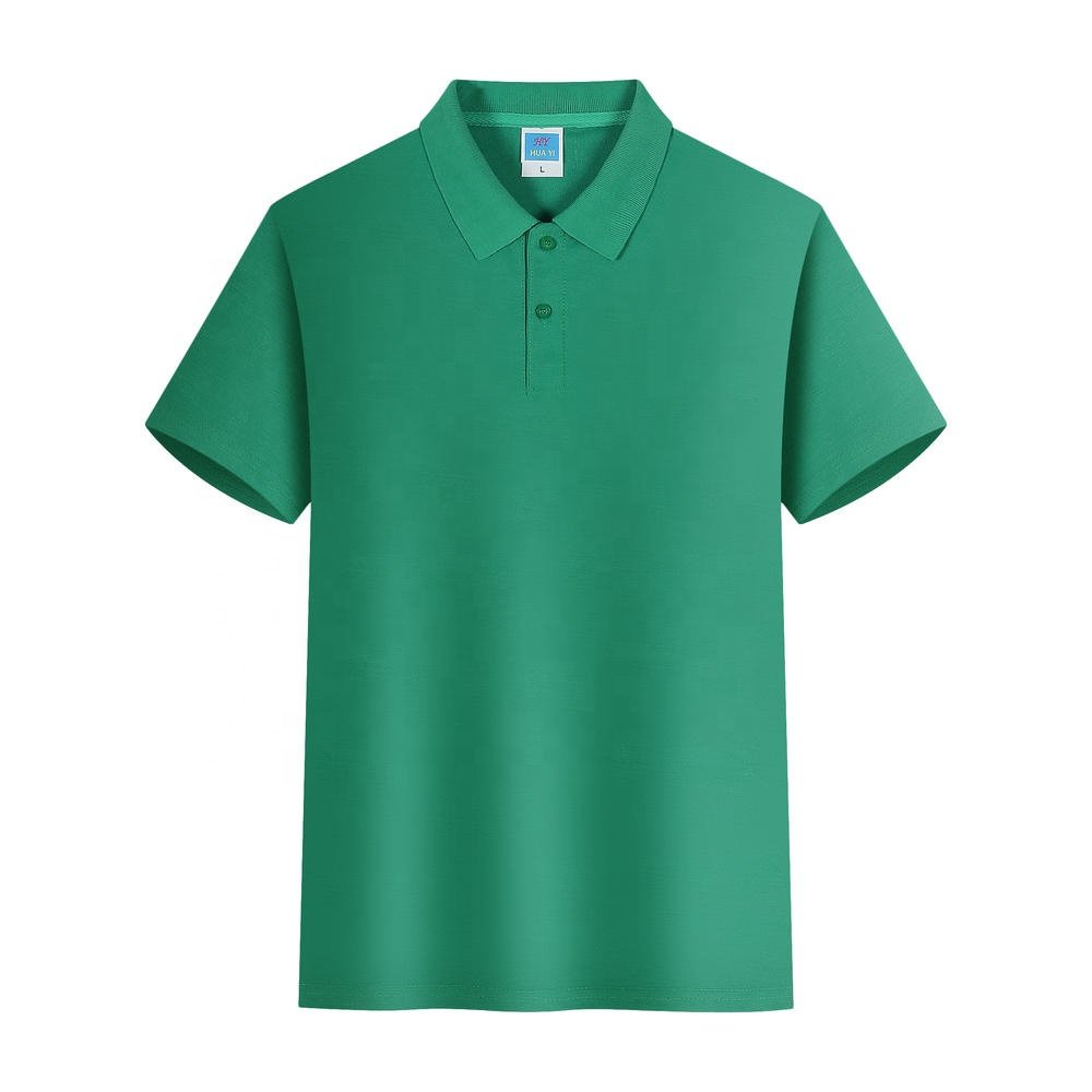 Wholesale 100% Spinning Cotton Mens Polo Shirts Plain Blank Unisex T-shirt Custom Logo Golf Sport Polo Business Shirts Uniform