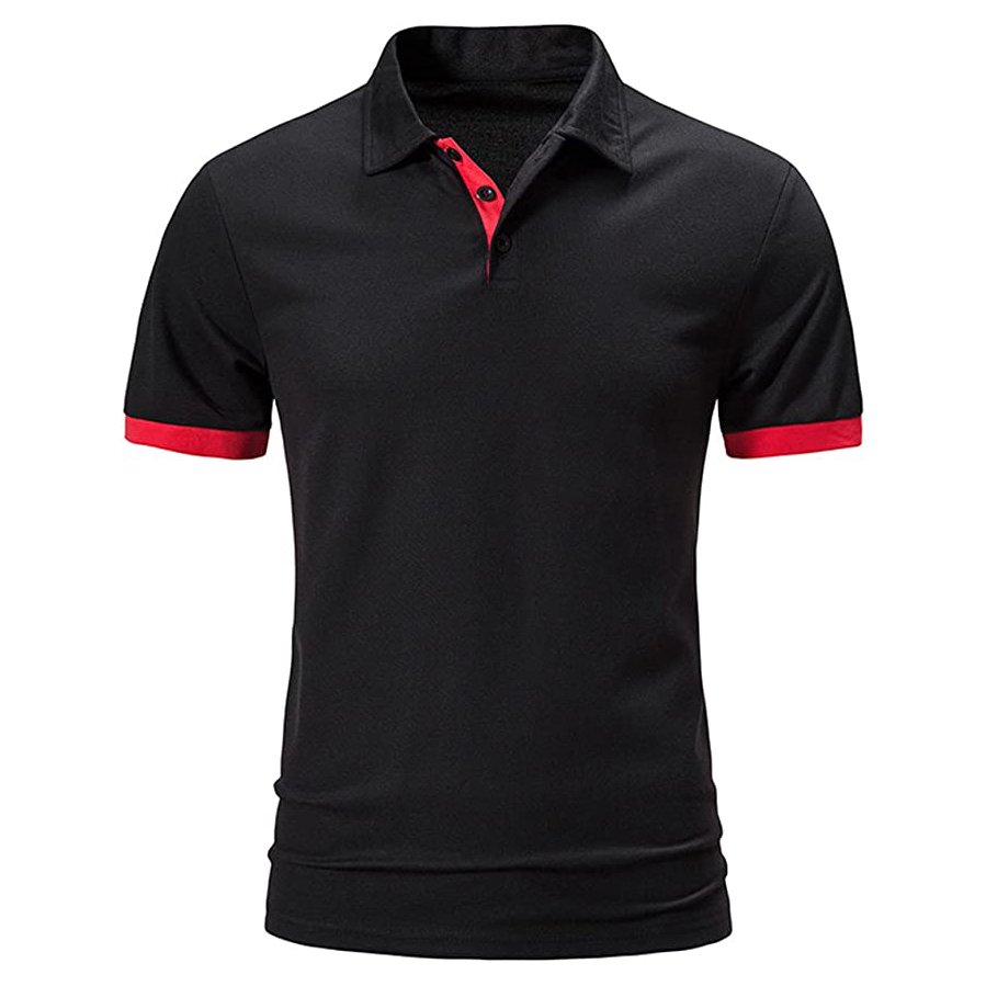 Factory Direct Sale Men's Custom 100% cotton Polo T Shirt Short Sleeve Business Men's Polo Shirt