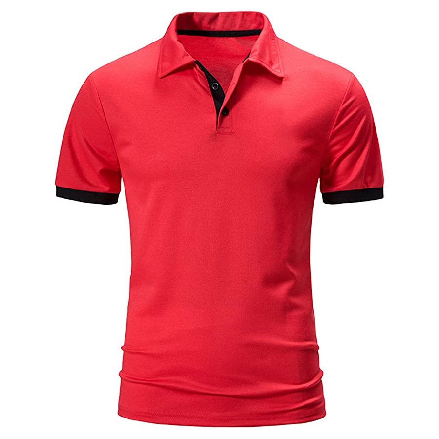 Factory Direct Sale Men's Custom 100% cotton Polo T Shirt Short Sleeve Business Men's Polo Shirt