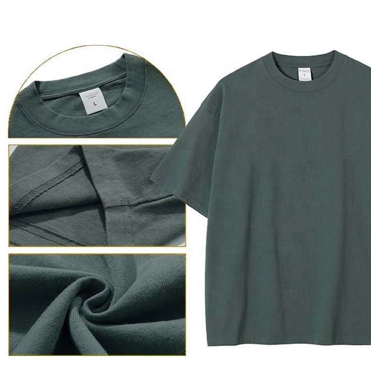 High Quality 100% Cotton Blank Men's T-shirts Heavyweight Oversized Tshirt Printing Custom T Shirt