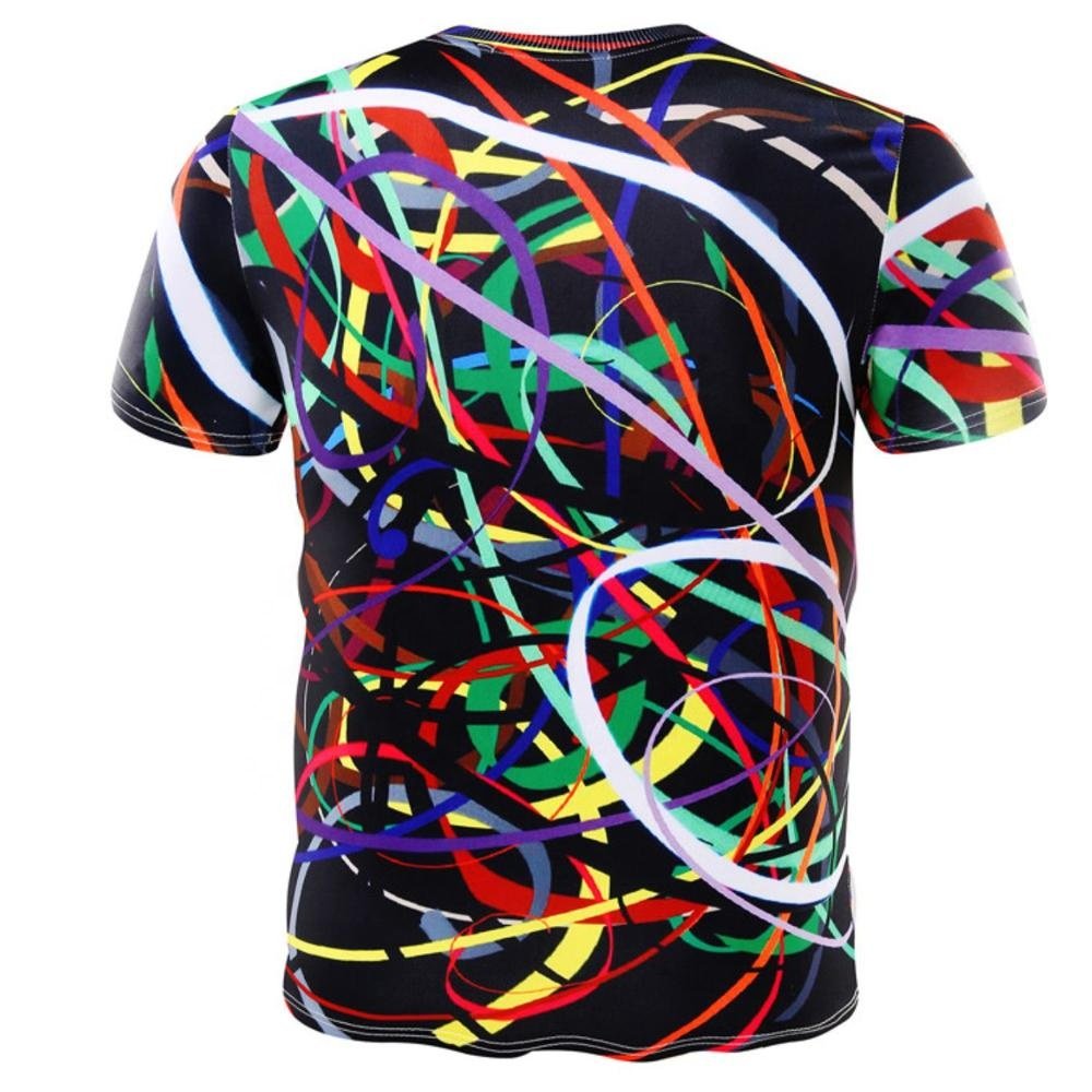 Professional Manufacturing Sublimation Men's T-Shirt 100% Polyester T Shirt Sublimation Promotional Sublimation T-Shirt For Men