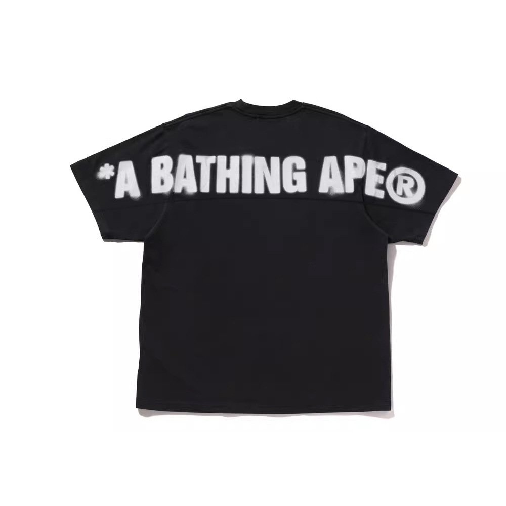 2024 New Design Wholesale Ape Letter Print T-shirts Casual Loose Round Neck Short Sleeve Men T-shirts