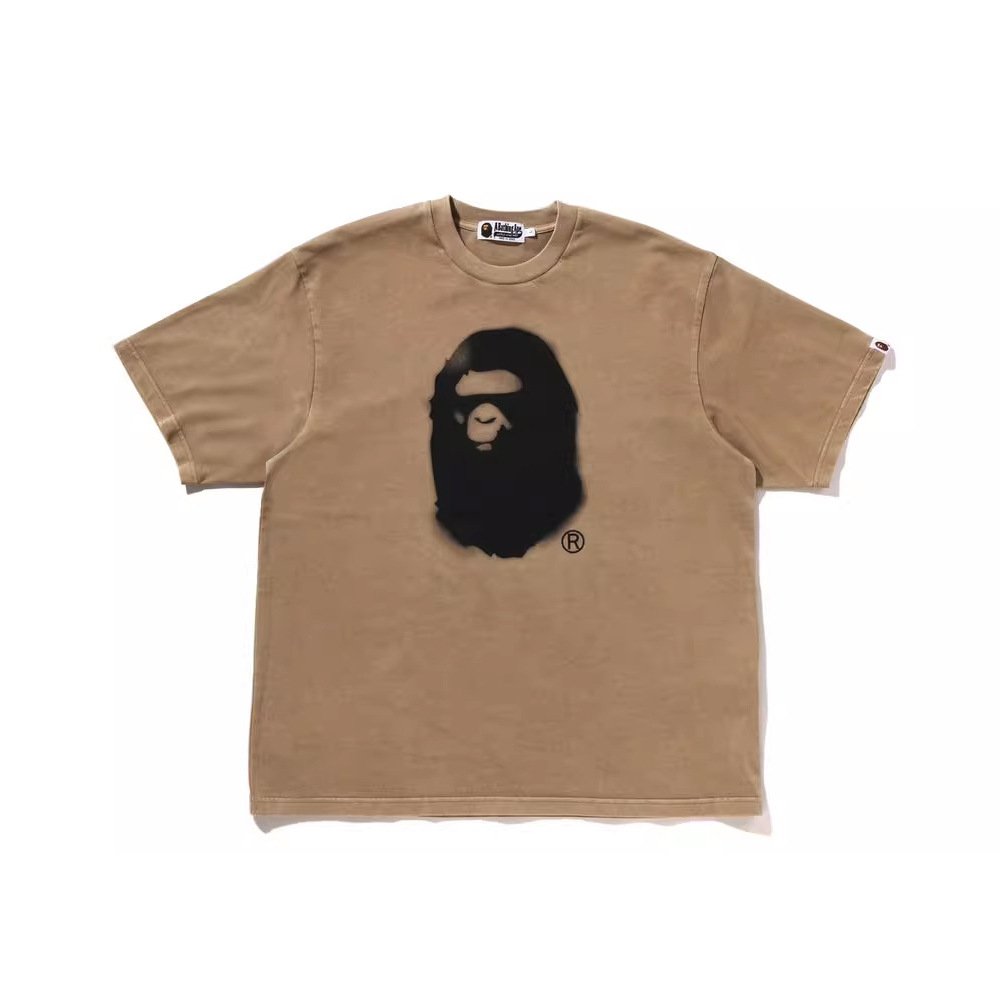 2024 New Design Wholesale Ape Letter Print T-shirts Casual Loose Round Neck Short Sleeve Men T-shirts