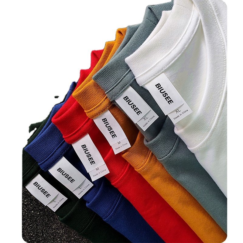 High Quality Cotton Custom T Shirt For Men Blank Heavy Weight Oversized Tshirt Printing Men's T-Shirts