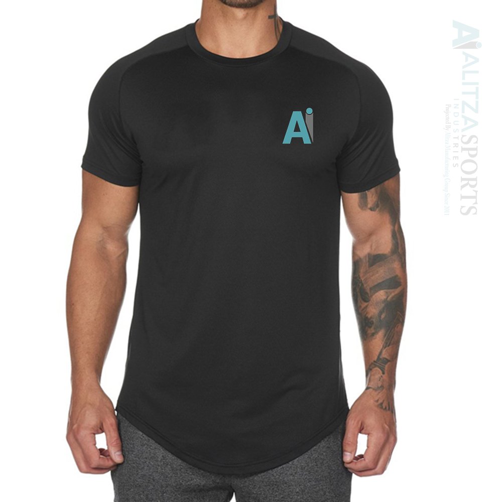 OEM Custom Logo High Quality 120 to 230 GSM 100% Pre-Shrunk Ringspun Cotton Tshirts Men Gym Workout Wear Quick Dry Breathable