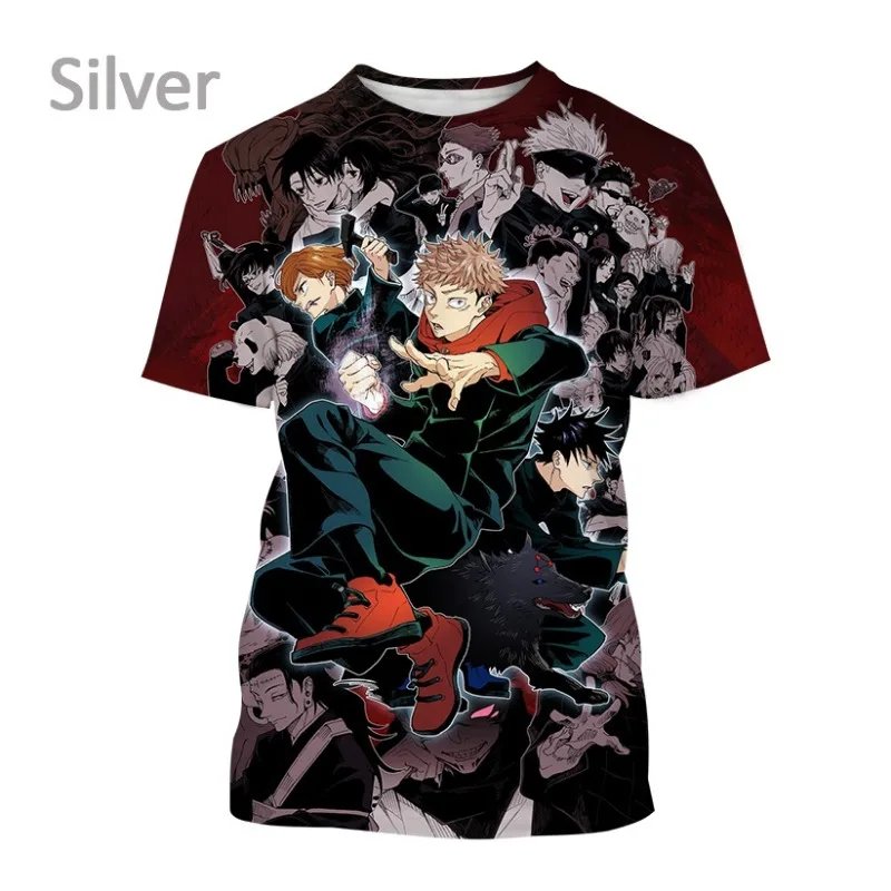 Anime Jujutsu Kaisen 3D Printed Casual Hip Hop Harajuku Short Sleeve T Shirt ops for Men and Women Graphic Shirts