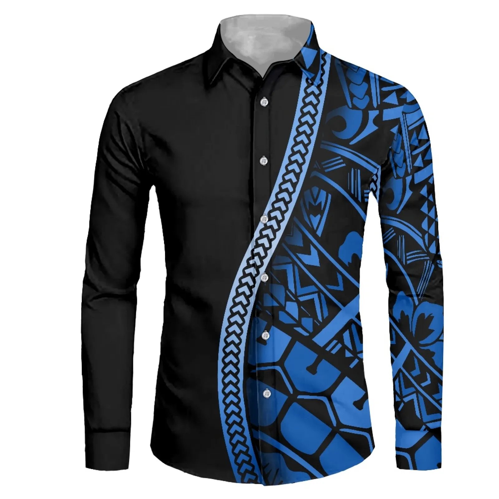 Shirts Fit Mens Dress Shirt Club Party Stage Men's Clothing Customized Shirts for Men High-end Long-sleeved Casual Printed