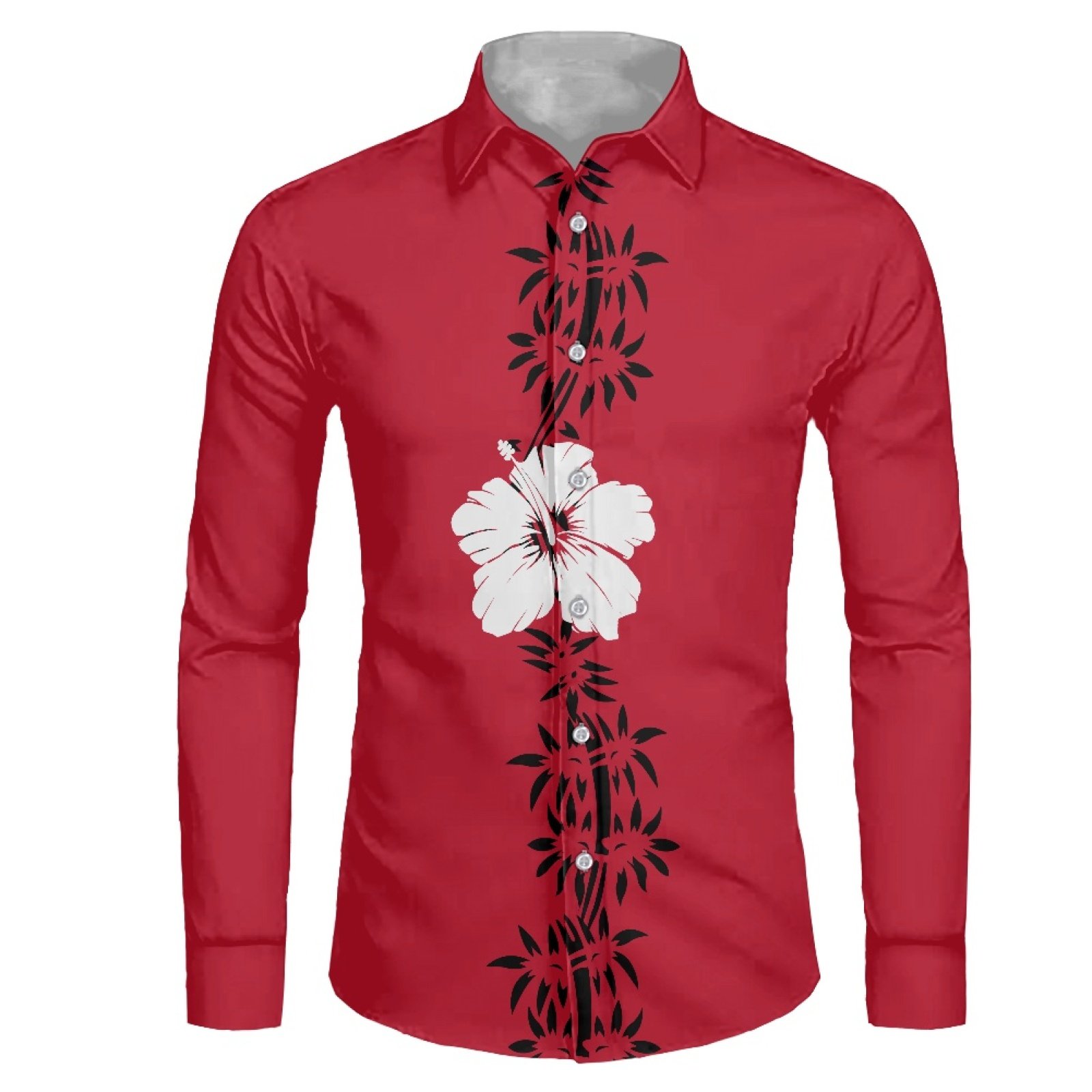 Shirts Fit Mens Dress Shirt Club Party Stage Men's Clothing Customized Shirts for Men High-end Long-sleeved Casual Printed