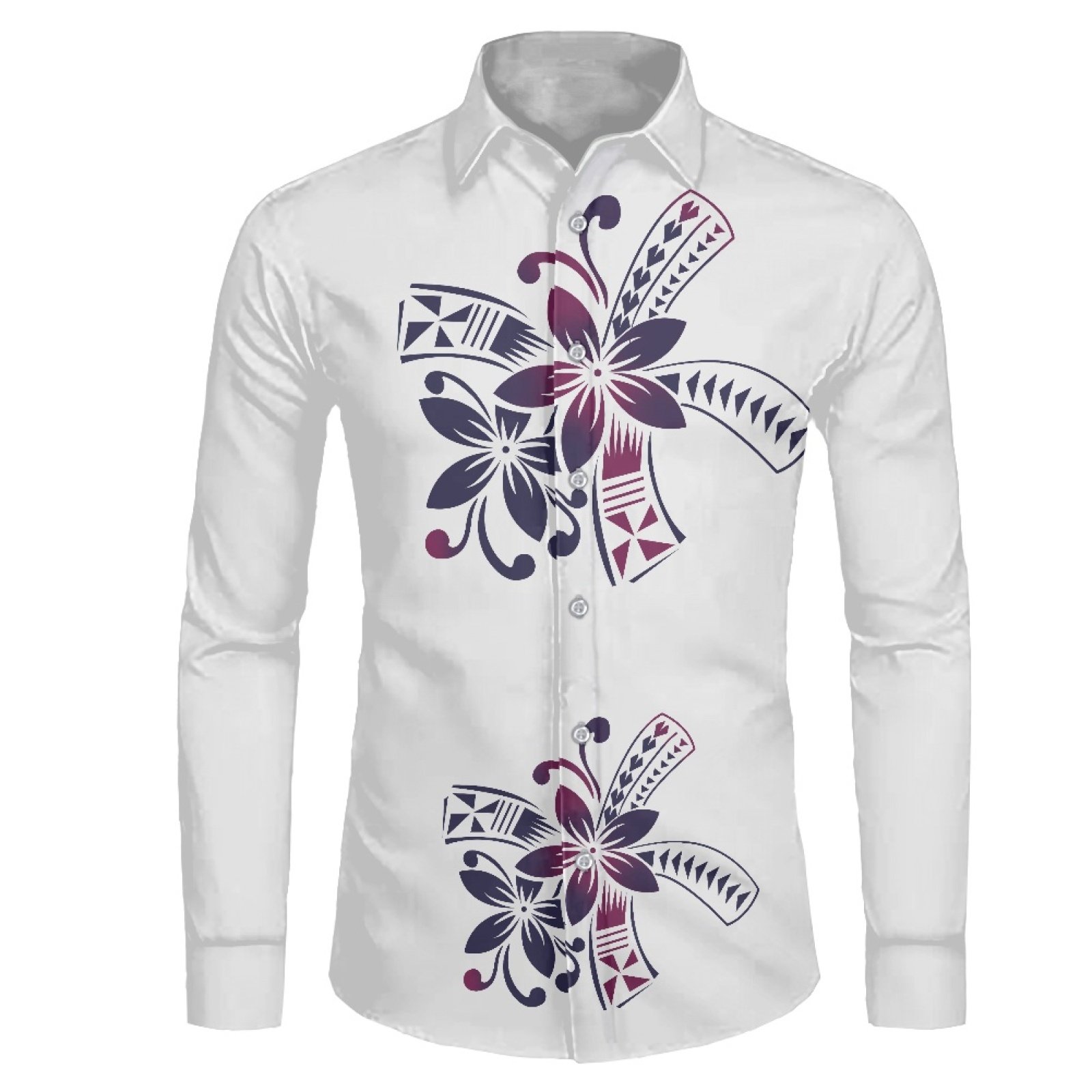 Shirts Fit Mens Dress Shirt Club Party Stage Men's Clothing Customized Shirts for Men High-end Long-sleeved Casual Printed