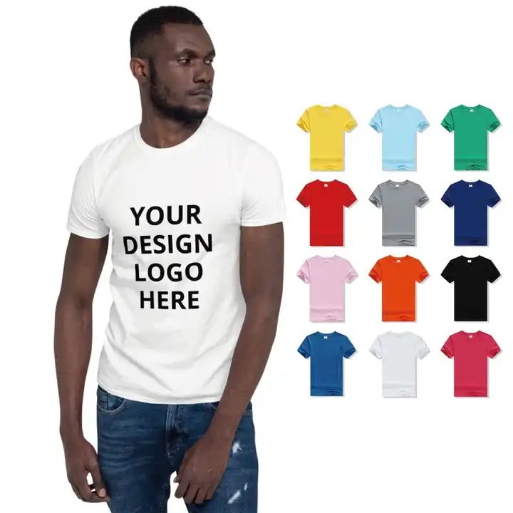 wholesale mens camiseta High Quality t-shirt printing on demand custom printed logo label 100% cotton embroidery blank t shirt